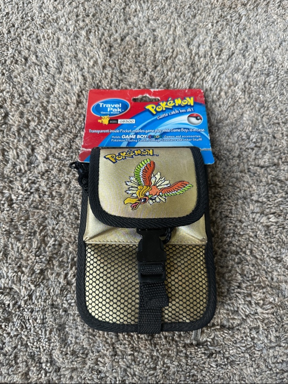 Vintage Pokémon Ho-Oh Gold Game Boy Travel Pak Pouch